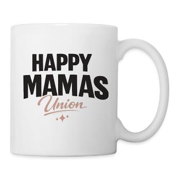 Lettrage Happy Mamas Union pour les mamans fortes - Mug blanc - blanc - Droite
