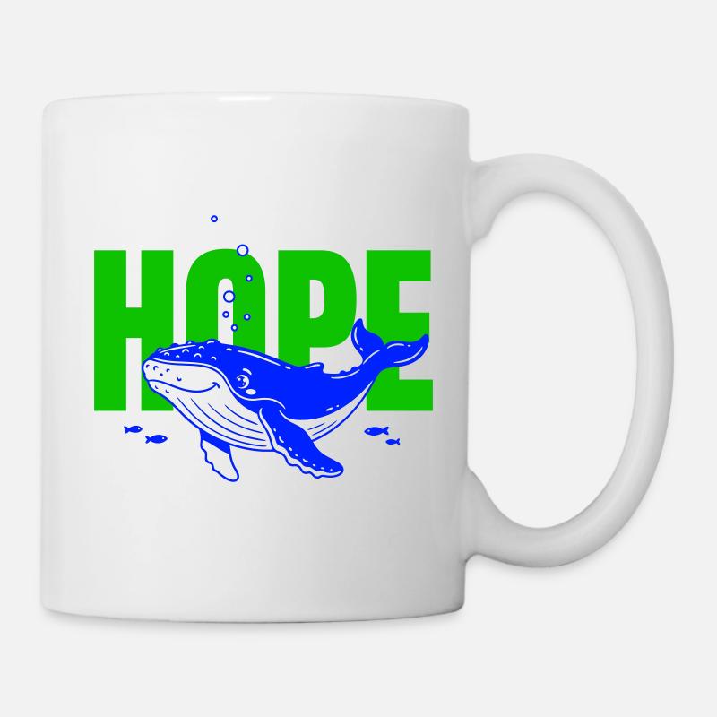Whale Hope dans la mer Baltique - Mug blanc - blanc