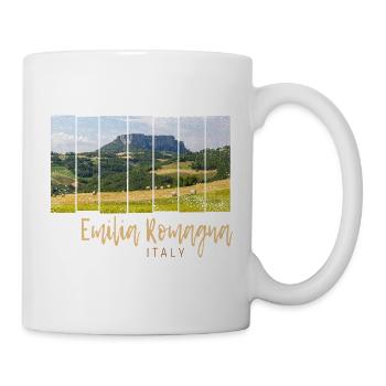 Emilia-Romagna in Italien Panorama Souvenir - Tasse - Weiß - Rechts