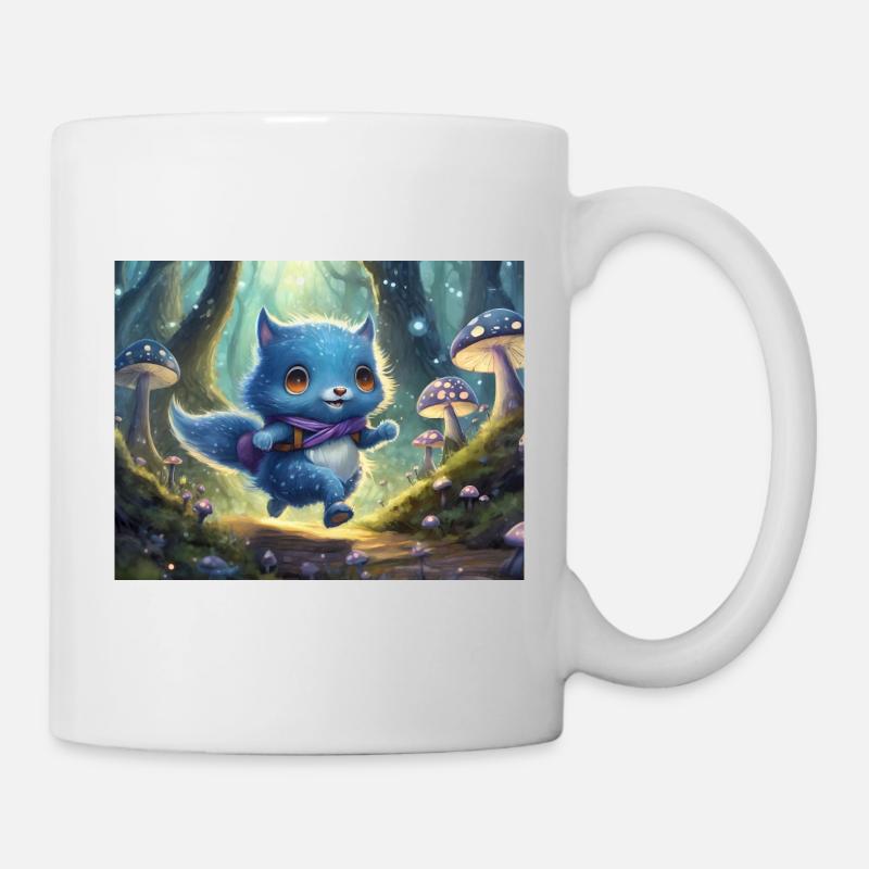 Aventure du chaton de la Forêt Bleue - Mug blanc - blanc