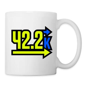 Proud 42.2k Marathon Finisher - Mug - white - Right