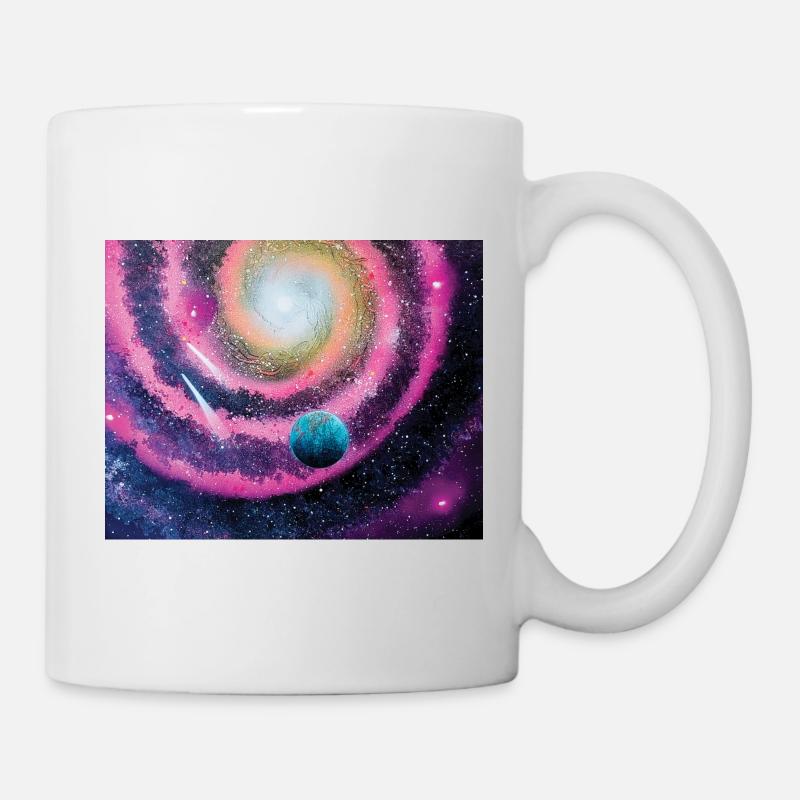 Galaxie rose - Mug blanc - blanc