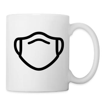 Maske - Tasse - Weiß - Rechts