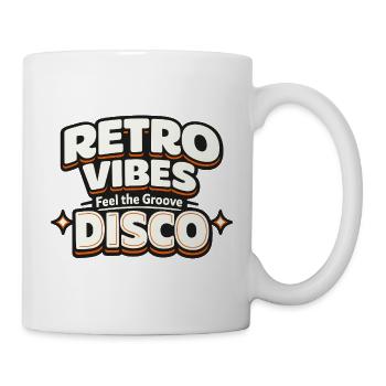 Retro Vibes Disco Feel the Groove Statement - Mug - white - Right
