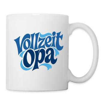 Vollzeit Opa | Großmutter Geschenk - Tasse - Weiß - Rechts
