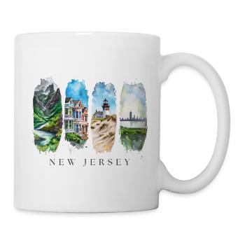 New Jersey Travel Design – Garden State & Jersey S - Mug - white - Right