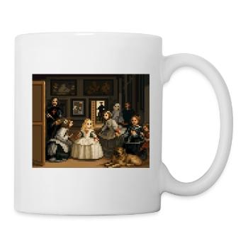 Pixelierte Las Meninas - Tasse - Weiß - Rechts
