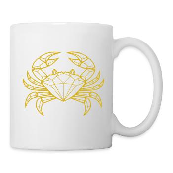 Krebs – Schutz & Stärke - Tasse - Weiß - Rechts