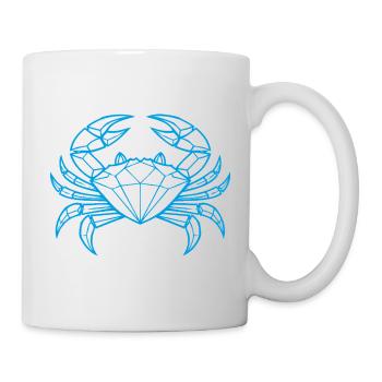 Krebs – Schutz & Stärke - Tasse - Weiß - Rechts