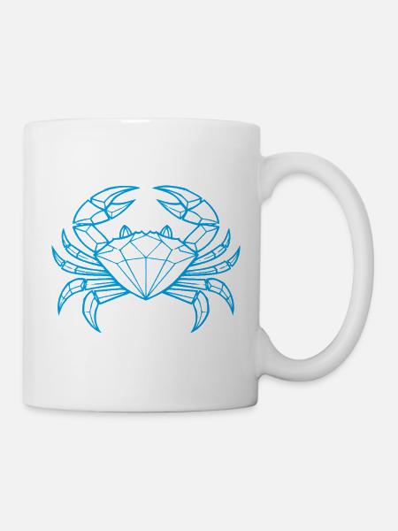 Krebs – Schutz & Stärke - Tasse - Weiß