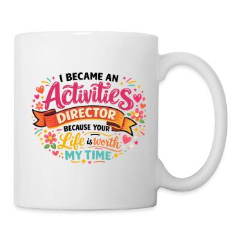 Life Animator: Ein spannender Job - Tasse - Weiß - Rechts