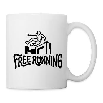 Free Runner - Tasse - Weiß - Rechts