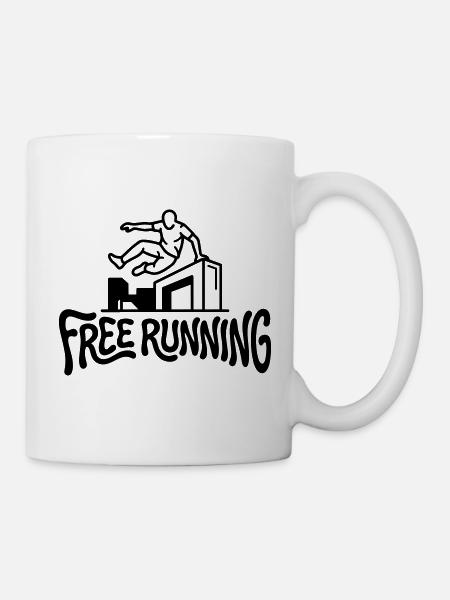 Free Runner - Tasse - Weiß