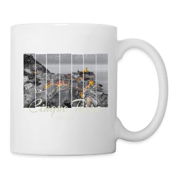 Cinque Terre Vernazza in Italien Vintage Souvenir - Tasse - Weiß - Rechts
