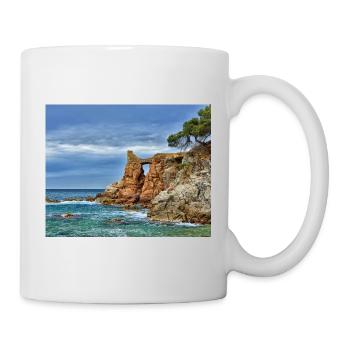 Arche marine près de la falaise - Mug blanc - blanc - Droite