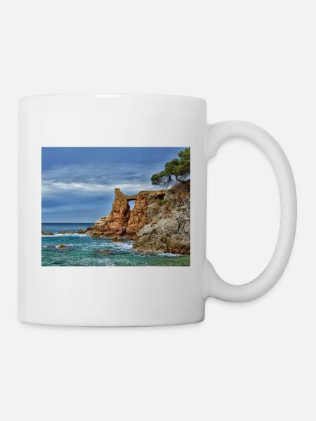 Sea Arch an der Klippenseite - Tasse - Weiß