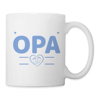 Babyparty Befördert zum Opa 2027 - Tasse - Weiß - Rechts