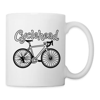 bike hipster - Mug - white - Right