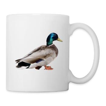 Colvert mâle - Mug blanc - blanc - Droite