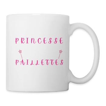 je suis une princesse je pète des paillettes  - Mug blanc - blanc - Droite