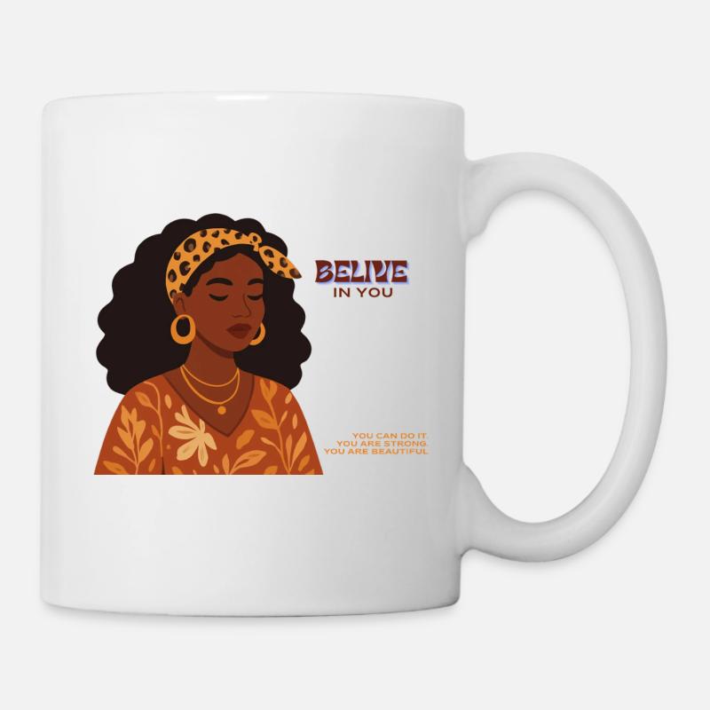 Croyez en vous : portrait de l’autonomisation - Mug blanc - blanc