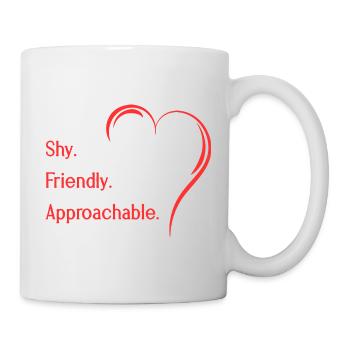 Flirteurs introvertis timides amicaux accessibles - Mug blanc - blanc - Droite