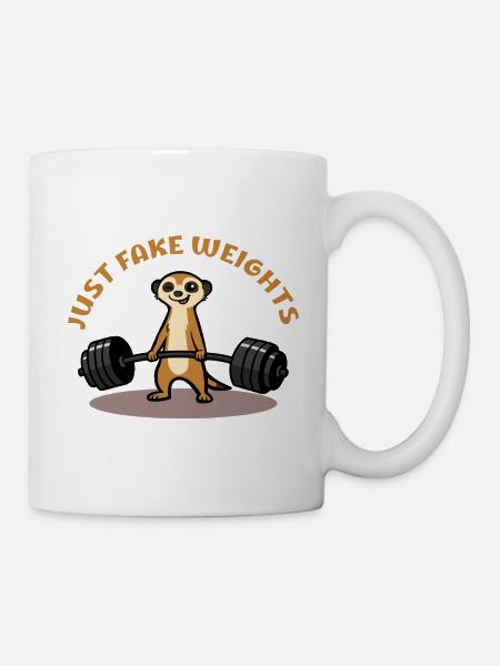 Duel de suricates : juste de fausses charges - Mug blanc - blanc