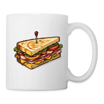Art des épingles Club Sandwich - Mug blanc - blanc - Droite