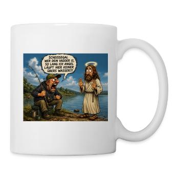 Angler mit Prioritäten - Tasse - Weiß - Rechts