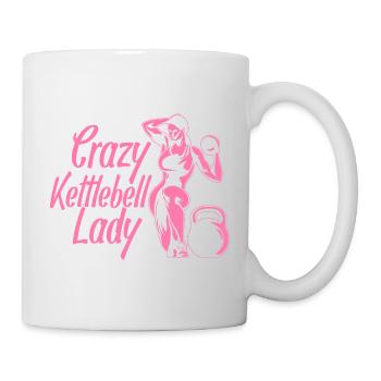 Fitness Fanatics Crazy Kettlebell Lady - Mug - white - Right