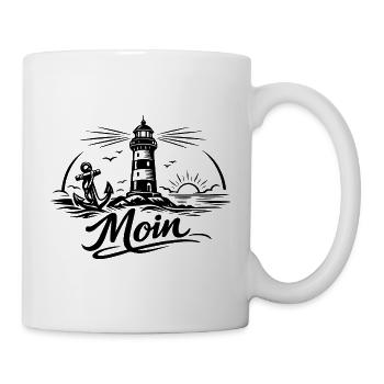 Moin - Tasse - Weiß - Rechts
