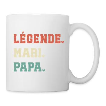 Legend Husband Papa Gift for Papa - Mug - white - Right