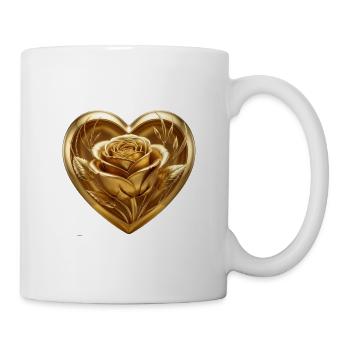 Cœur de la Rose d’Or - Style Premium - Mug blanc - blanc - Droite