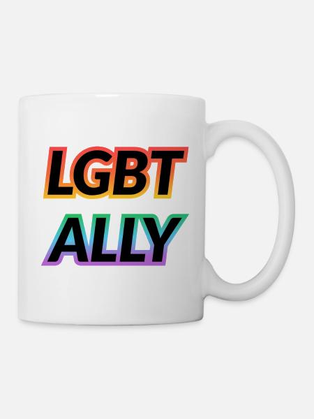 LGBT ALLY - Tasse - Weiß