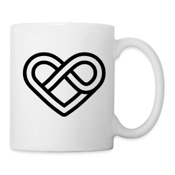 Unendliches Herz - Tasse - Weiß - Rechts