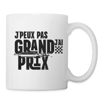 Je peux pas, j'ai Grand Prix T-shirt logo - Mug blanc - blanc - Droite