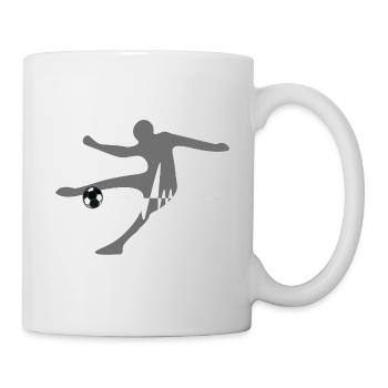Kicker Herzschlag Fußball Pulsschlag - Tasse - Weiß - Rechts