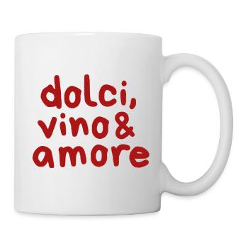 Dolci Vino Amore  - Tasse - Weiß - Rechts