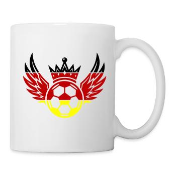Fussball Deutschland Krone - Tasse - Weiß - Rechts