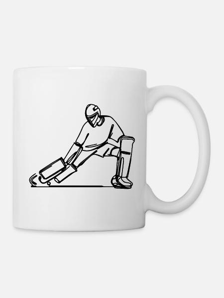 Feldhockey Torhüter - Tasse - Weiß