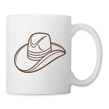 Cowboy hat - Mug - white - Right