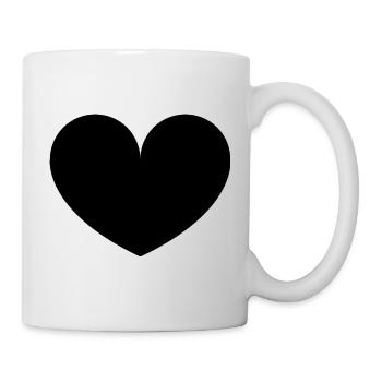 Herz - Tasse - Weiß - Rechts
