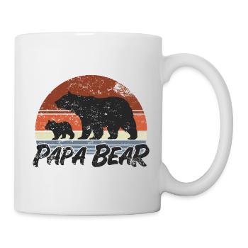 Papa Bear - Father Father's Day Gift - Mug - white - Right
