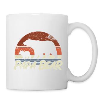 Papa Bear - Father Father's Day Gift - Mug - white - Right