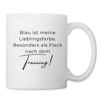 Voltigieren Training: Lustiger Volti Spruch - Tasse - Weiß - Rechts