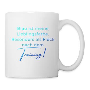 Voltigieren Training: Lustiger Volti Spruch - Tasse - Weiß - Rechts