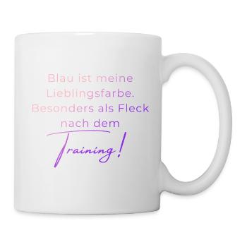 Voltigieren Training: Lustiger Volti Spruch - Tasse - Weiß - Rechts