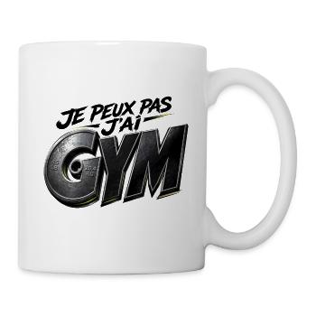 JE PEUX PAS J’AI GYM - Mug blanc - blanc - Droite