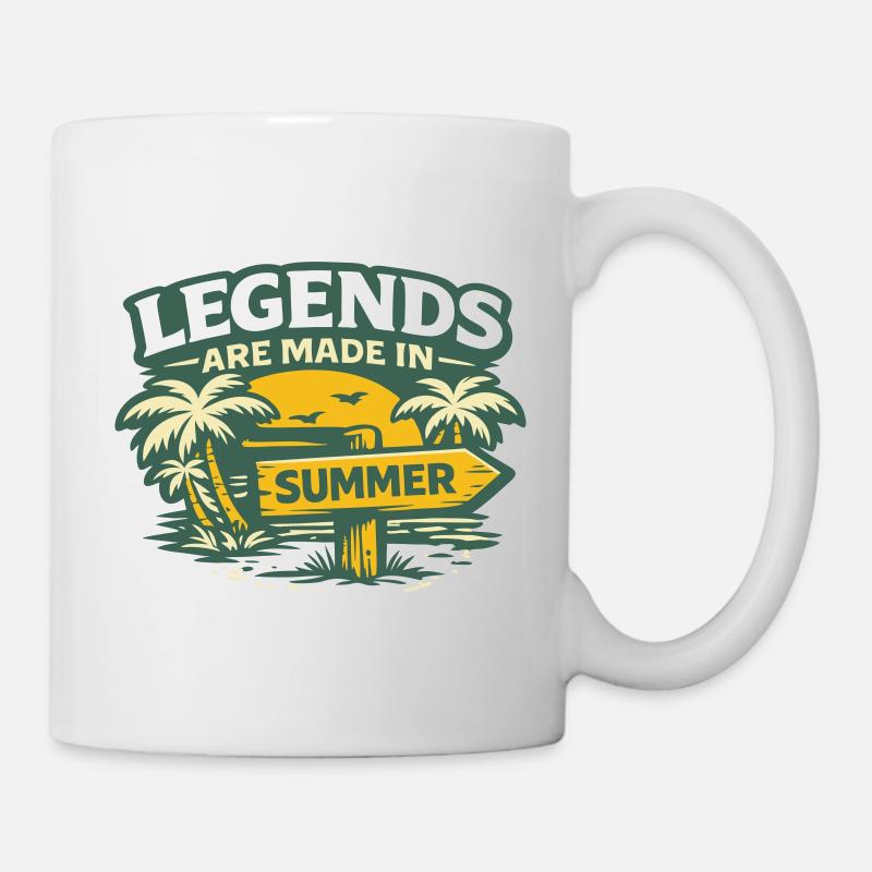 Legenden im Sommer - Tasse - Weiß