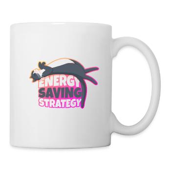 Energy Saving Strategy Cat - Mug - white - Right